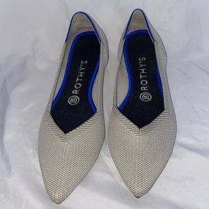 Rothy’s Point-Toed Cream Flats